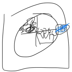 Very poor drawing of a queen and a brilliant symbol