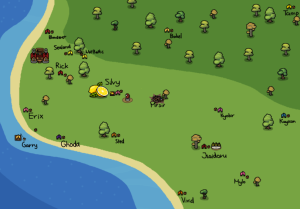 The same town but significantly emptier